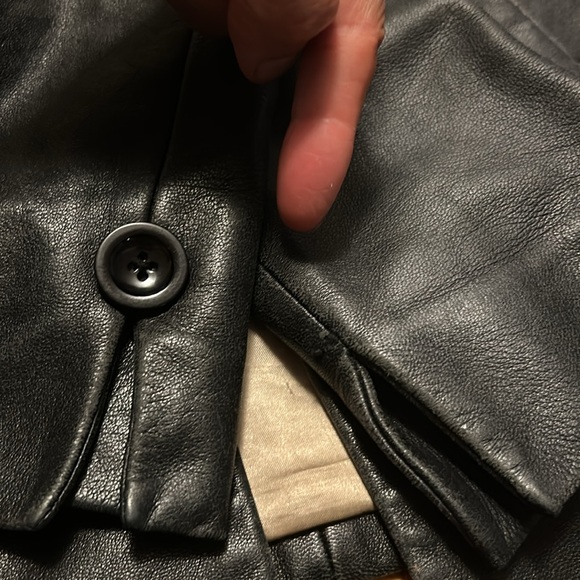 “As Is” Bebe softest leather blazer - Picture 12 of 17